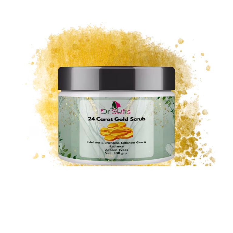 24 Carat gold face scrub