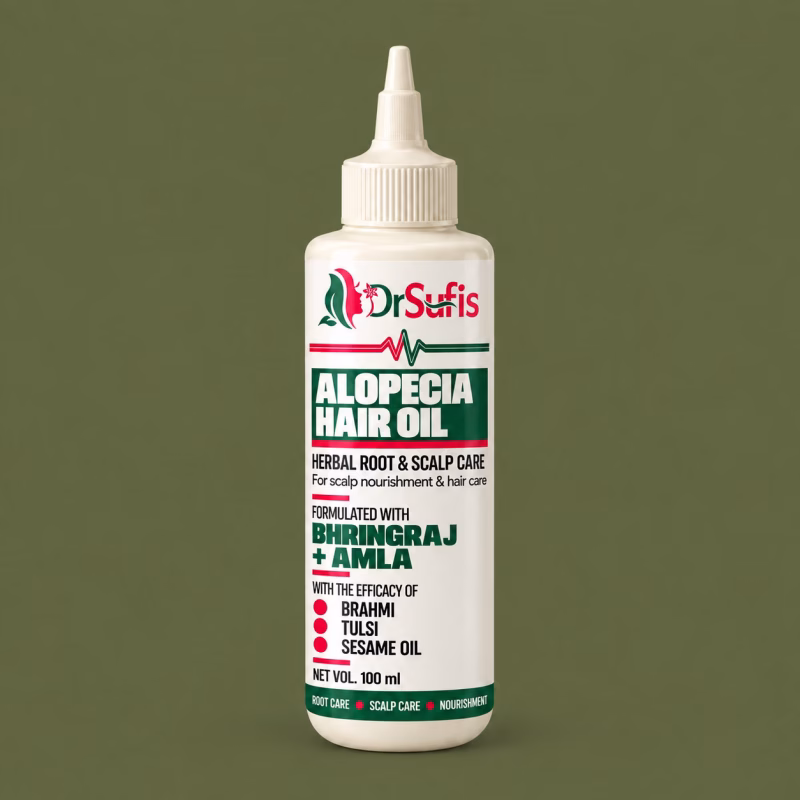Dr Sufis Alopecia Hair Oil with Amla, Bhringraj and Brahmi