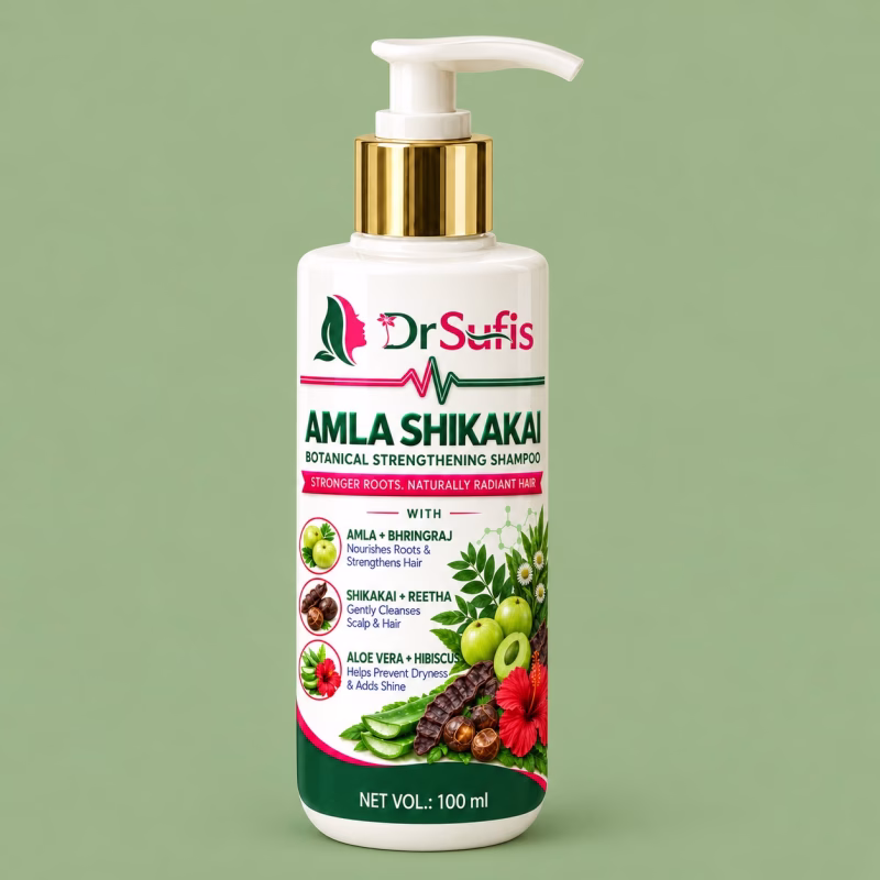 Dr Sufis Amla Shikakai Shampoo for Hair Fall & Strong Roots