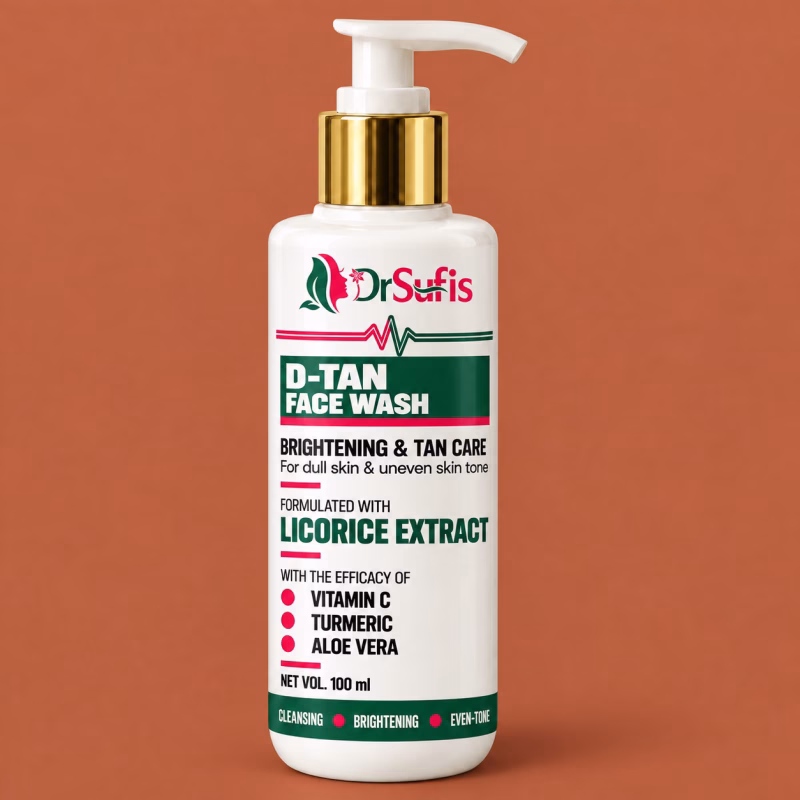 Dr Sufis D-Tan Face Wash for Tan Removal Tan Removal and Brightening Formula