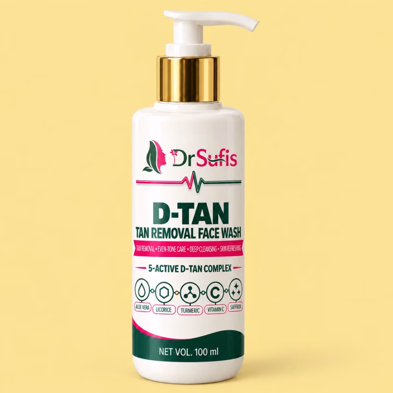 Dr Sufis D-Tan Face Wash for Tan Removal Tan Removal & Brightening Formula