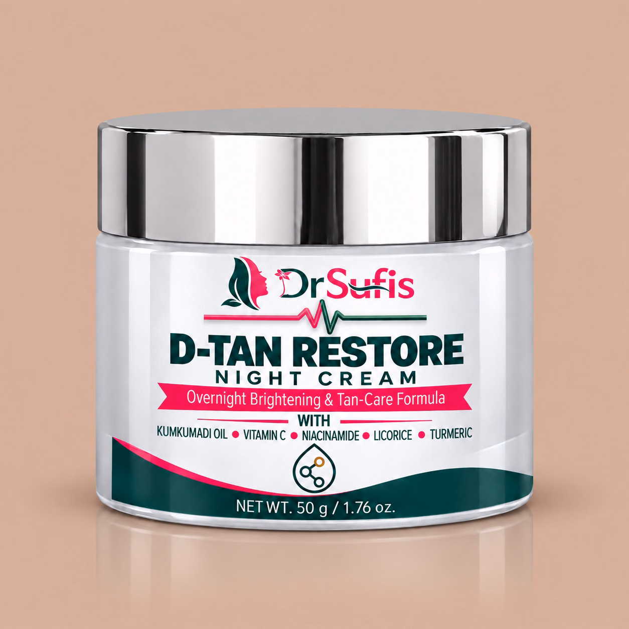 Dr Sufis De-Tan Night Cream for Uneven Tone | Overnight Brightening & Tan-Care Formula