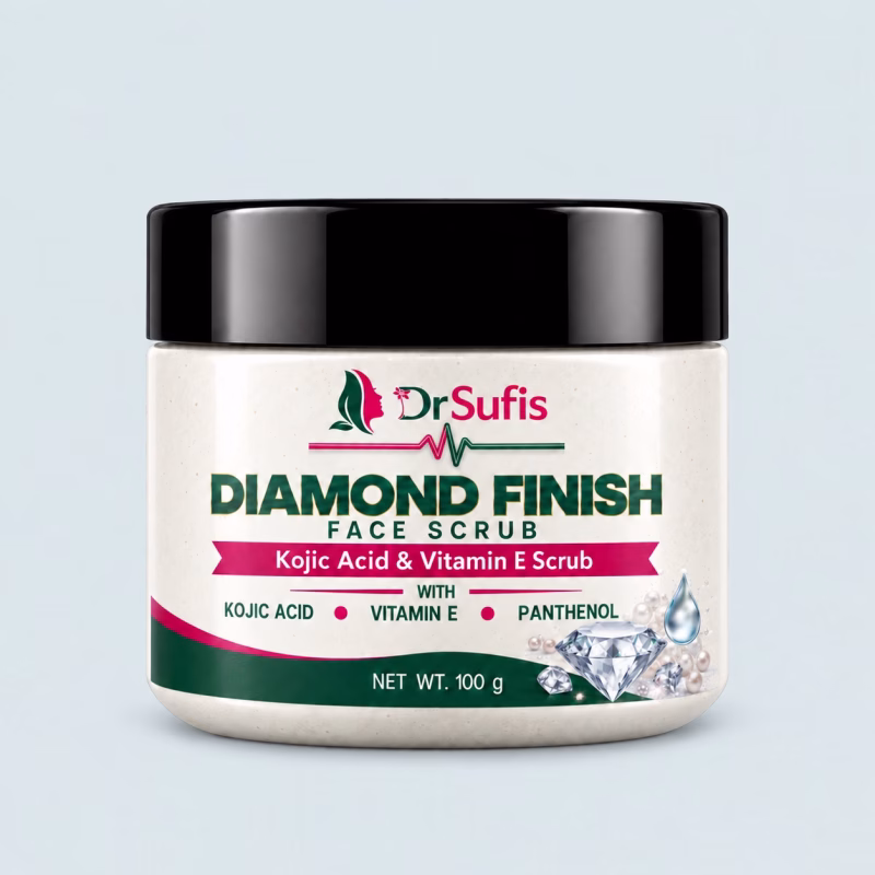Dr Sufis Diamond Face Scrub for Even Tone Skin For Men & Women Kojic Acid & Vitamin E Scrub