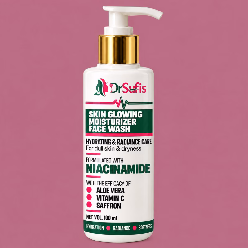 Dr Sufis Hydrating Moisturizing Face Wash For Glowing Skin With Aloe Vera and Niacinamide
