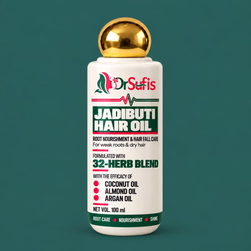 Dr Sufis Jadibuti Hair Oil with 32 Herbs blend for Stronger Hair