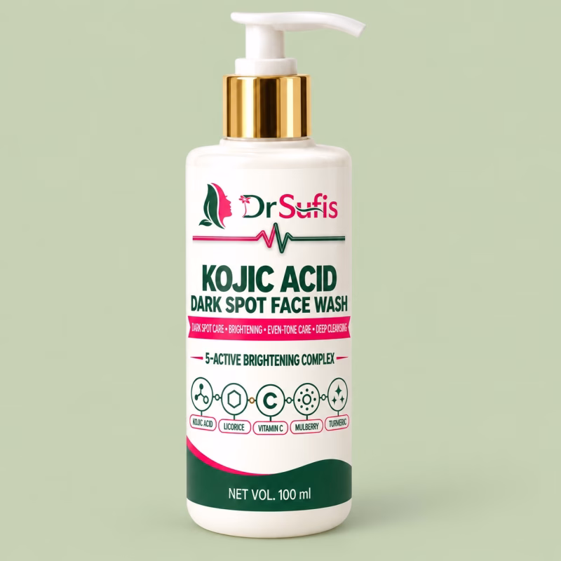 Dr Sufis Kojic Acid Face Wash for Pigmentation Brightening & Even-Tone Formula