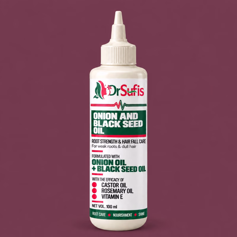 Dr Sufis Onion and Black Seed Hair Oil for Hair Growth