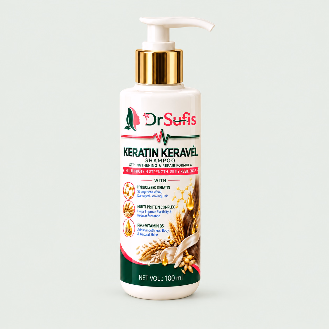 Dr Sufis Protein Keratin Shampoo for Damaged, Weak Hair