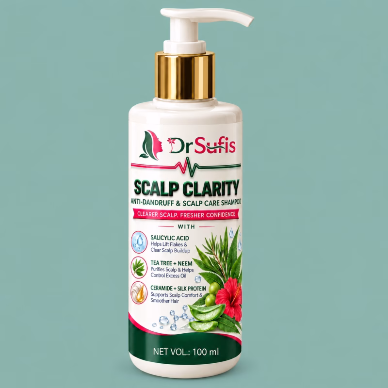 Dr Sufis Salicylic Acid Anti Dandruff Shampoo With Tea Tree For Dandruff & Itchy Scalp