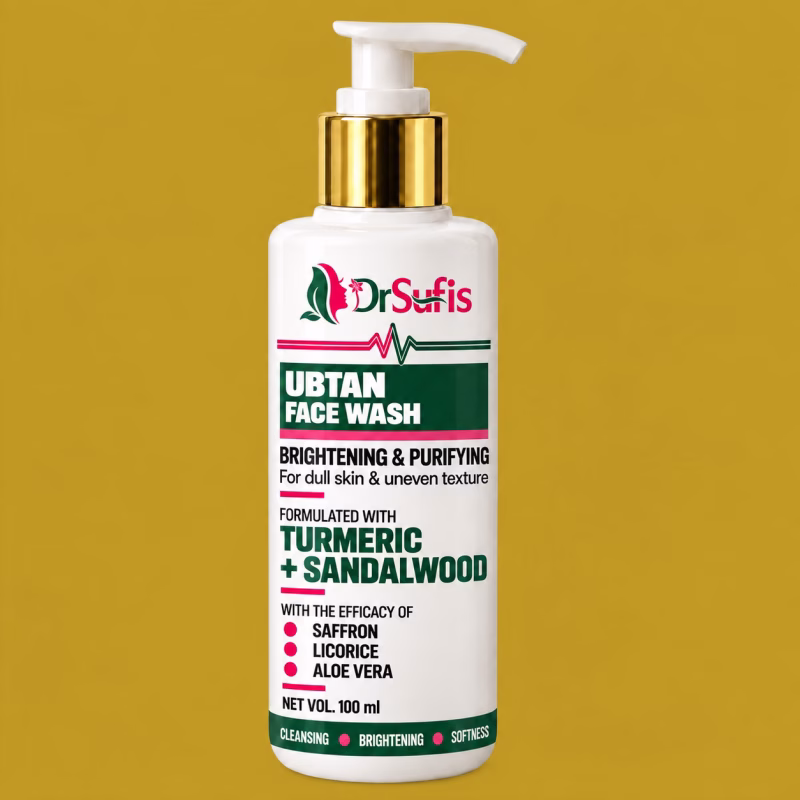 Dr Sufis Ubtan Face Wash for Glowing Skin, Brightening & Oil Control
