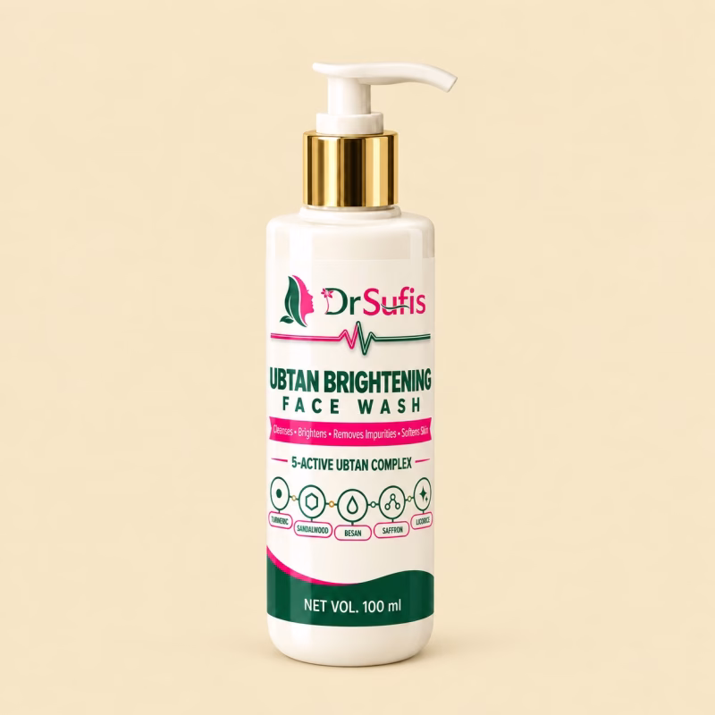 Dr Sufis Ubtan Face Wash for Glowing Skin, Brightening & Oil Control