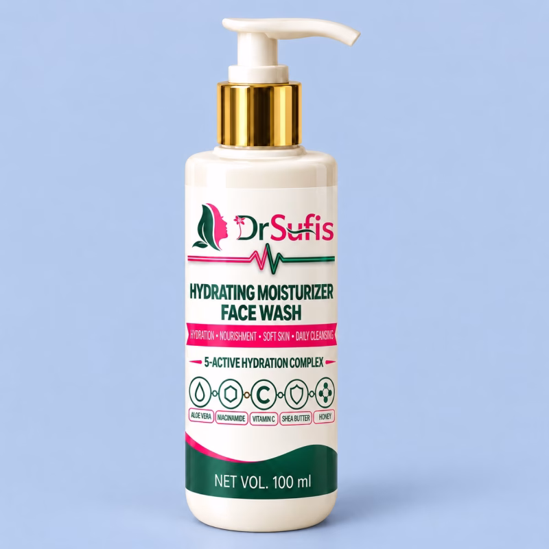 Dr Sufis Vitamin C Face Wash for Glowing Skin Brightening & Even Tone Formula
