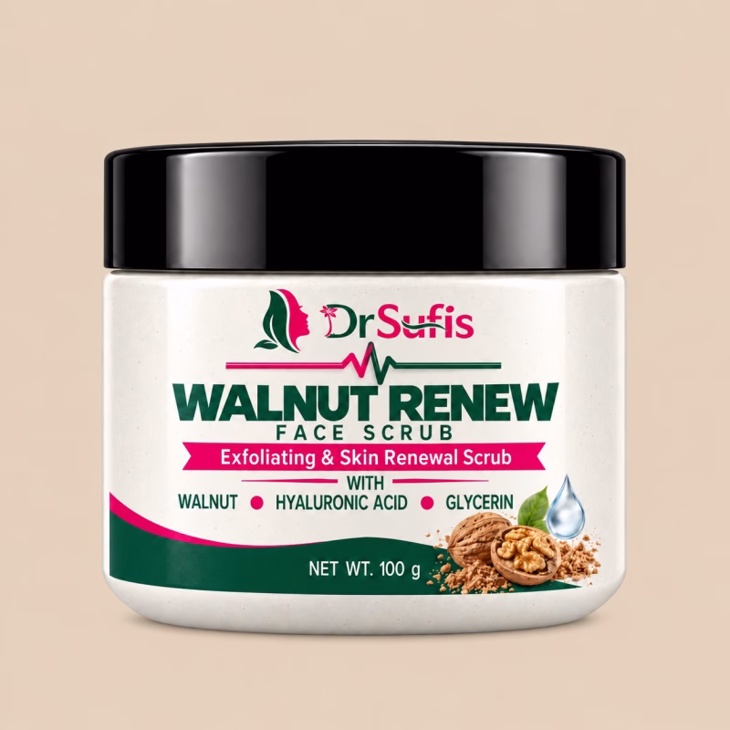Dr Sufis Walnut Face Scrub for Dead Skin Exfoliating & Skin Renewal Scrub