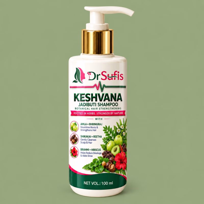 Jadibuti Herbal Shampoo for Hair Fall & Scalp Health, Stronger Roots