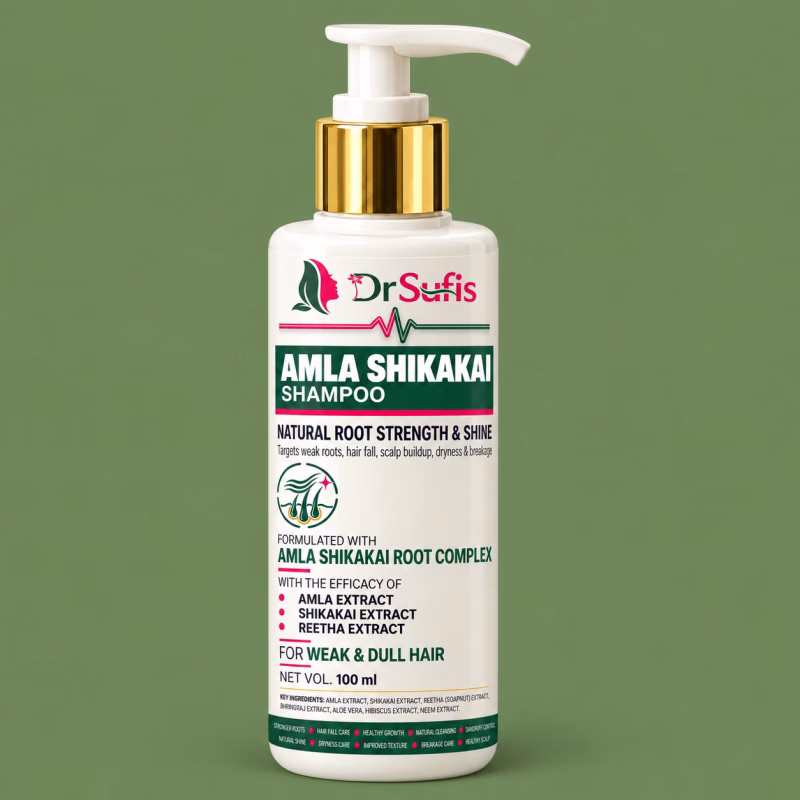 Dr Sufis Amla Shikakai Shampoo for Hair Fall & Strong Roots