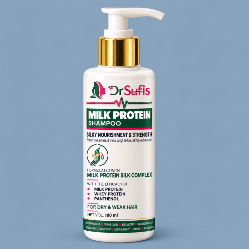 Dr Sufis Milk Protein Shampoo for Weak & Damaged Hair