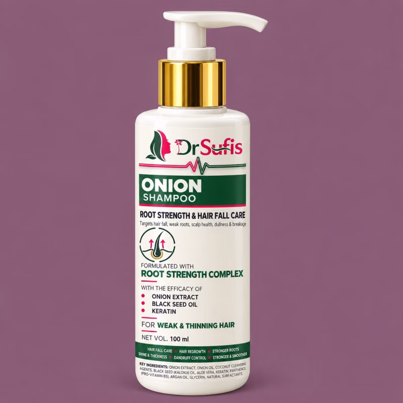 Dr Sufis Onion Shampoo for Hair Fall Control & Regrowth