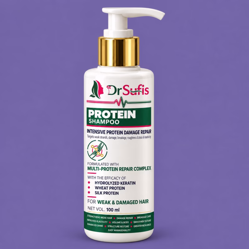 Dr Sufis Protein Keratin Shampoo for Damaged, Weak Hair